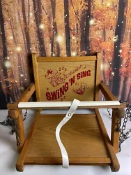 This vintage wooden swing from I assume only the 50s is perfect for your little one! Made of sturdy wood and complete...