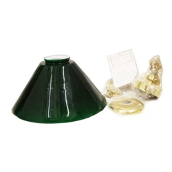 From New in box to used antiques, all pieces/hardware included will be shown in the photos. Opaque green over white...