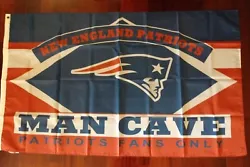 Fly your team colors high and proud with this New England Patriots Man Cave 3 x 5 Flag! This polyester flag features...