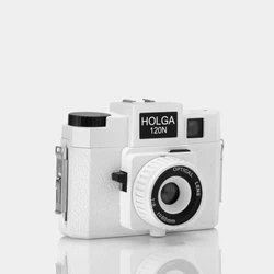 Featured here with a white finish, the Holga is best known for its standard-length 60mm f/8 plastic lens that produces...