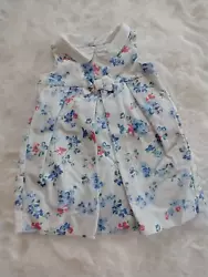 SPRING IS IN THE AIR WITH THIS SWEET LITTLE DRESS WITH LITTLE SPRING FLOWERS! NEVER WORN EUC! I list for all season,...
