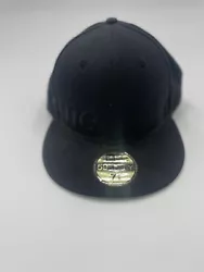 vintage supreme new era fitted hat in black.