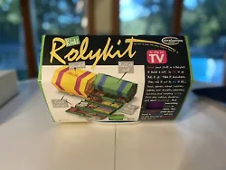 Kids original ROLYKIT The Roll Up Case MADE IN USA STORAGE BOX #S-11 NOS Never Opened/Used.