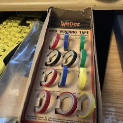 vintage old fishing lure rod tape weber boxed carded full Salesman Sample Exe.