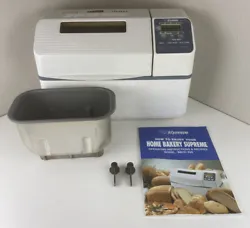Zojirushi Home Bakery Supreme BBCC-X20 Bread Maker With Manual Tested Working. Has some wear throughout. Fully tested....