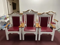 7 Low priced church chairs for sale. GREAT condition, good long lasting wood, and local pickup. The seat and back...