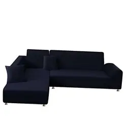【HIGH QUALITY MATERIAL】 L-shaped sofa cover specially designed for a sectional sofa. Material is made of 88%...