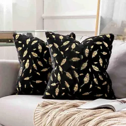 2 x Cushion Covers (Do not include pillow). Unique Design: Super sturdy high quality long invisible zipper, easy to...