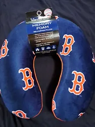 *NEW * ⚾️ BOSTON RED SOX MEMORY FOAM TRAVEL NECK PILLOW⚾️ RELAXATION!! So soft & comfy for travel or just at...