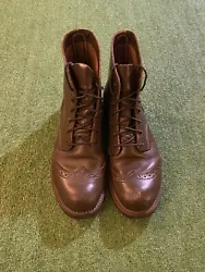 RARE Red Wing Heritage 8127 9 D Brogue Iron Ranger Brown Wingtip Boots. Please refer to pictures for condition. Feel...