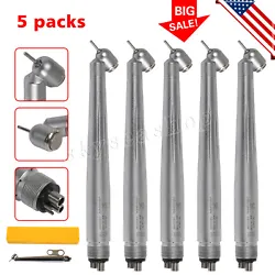 NSK PANA MAX Type Dental 45 Degree Surgical High Speed Handpiece 4 Holes. 1-10 Dental Rotor Catridage for 45 Degree...