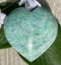 WEIGHT: 72g. NOTE: The Amazonite crystal heart you see in my photos is the exact one you will receive.