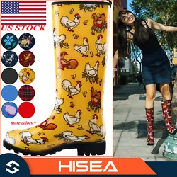 Manufacturer HISEA. Type Muck Mud Boots. Farm & Yard. Cold & Snow. Glossy plastic coating is easy to wash and wipe the...