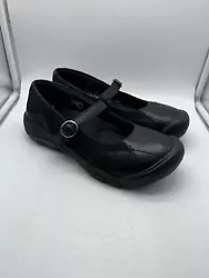 Keen Presidio Mary Jane Strap Shoes Womens Size 8.5 Black Leather 1011432 EUC.