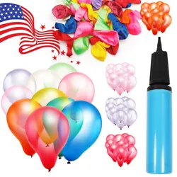 Latex balloons, useful for all places needs to be decorated. Material: Latex. 100 pcs Party Balloons. CHOKING HAZARD...