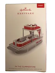 2018 Hallmark Mungo Jerrys THE SUMMERTIME Magic Sound Ornament PONTOON BOAT. Comes from a smoke-free pet-free home. New...