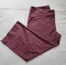 Patagonia Duway Capilene Capris. Purple. Wide Leg. Double clasp, zipper and button closure. Zippered rear pocket....