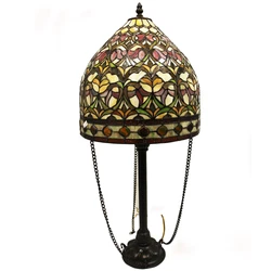 Tiffany Style Egg Shaped Pendant Light Semi-Flush Ceiling fixture Create a bright and beautiful lighting atmosphere in...