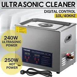10L Digital Ultrasonic Cleaner. Special Capacity Design: Capcity 10L with Tank Size: 12