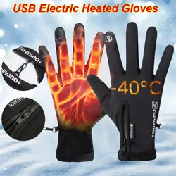 Suitable: Cycling,Riding,Fishing,Hiking,Skiing,Running,Outdoor Sport. Electric Heated Gloves Unisex Heat Warm Winter...