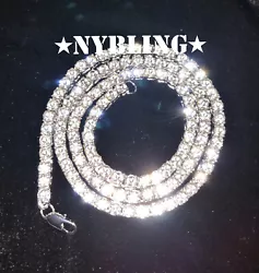 Flooded with premium AAA CZ Stones, its the perfect gift for yourself or your loved ones! 14k Gold Plated Tennis Chain...