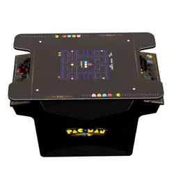 PAC-MAN™ is back, man! Classic gaming table design. Two speakers. 1 – 2 players. Weight: 65lbs.