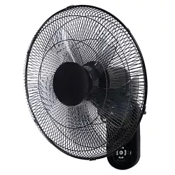 This wall mount fan applies three-speeds airflow, two-modes winds, circulate air to balance indoor temperature quickly....