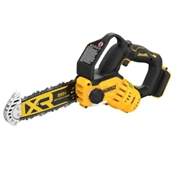 Model DCCS623B. Dewalt 20V MAX Brushless Lithium-Ion 8 in. Cordless Pruning Chainsaw (Tool Only). (1) 20V MAX 8 in....