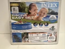 Enjoy a refreshing dip on a hot summer day with this Intex Easy Set Swimming Pool. Measuring 8ft in diameter and 2ft in...