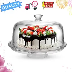 Cleanup is easy too since it’s top rack dishwasher safe. Made from high-quality acrylic, our cake stand with lid is...