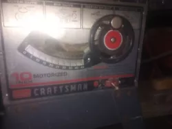 table saw rip saw craftsman 10 inch motorized. Condition is Used. Shipped with USPS Ground Advantage.