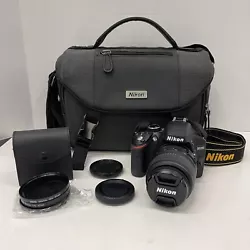 Nikon D3200 DSLR Digital Camera Body - Black w/ AF-S 18-55mm Lens & Storage BagCamera NOT TESTEDAlso includes:Battery...