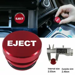 Style: EJECT Red. 1x Car Cigarette Lighter Plug (EJECT). It can effectively prevent foreign objects from entering the...