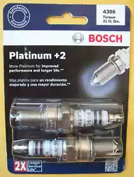 BOSCH 4306 Platinum Plus +2 Spark Plug.