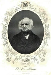 Well-made steel engraved portrait of Martin Van Buren, 8th President. 