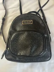 Guess Los Angeles small backpack GUESS Womens Pandore Logo Small Backpack Bag Handbag Purse - Black