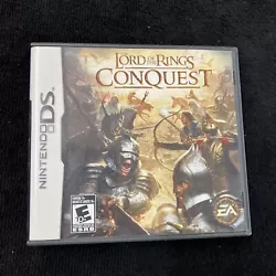 CIB The Lord of The Rings Conquest EA 2009 Nintendo DS lite DSi XL 2DS 3DS OEM. Complete very good condition
