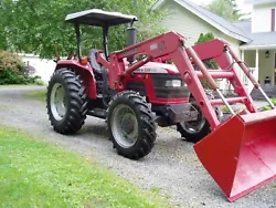 2005 Mahindra 5500 diesel 4 cylinder 4x4 power steering with loader. Runs excellent, starts at first crank with no...