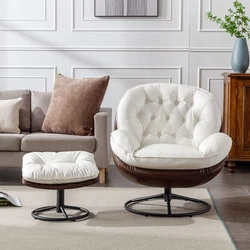【COMFY LOUNGE CHAIR】 This modern lounge armchair features shell design has curved back to fit your back perfectly...