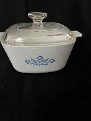 Corning Ware P-1 3/4-B-Vintage 1 3/4 QT Cornflower Casserole with Lid. Used fish but in awesome shape- no chips or...
