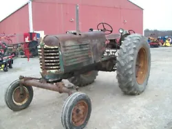 You are looking at a pretty good old Oliver 88 Diesel Tractor. Has factory wide front and all of the side panels! And...