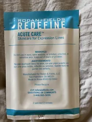 Rodan + Fields Redefine Acute Care for Expression Lines 2 Packs 4 Patches NEW. Shipped with USPS First Class.