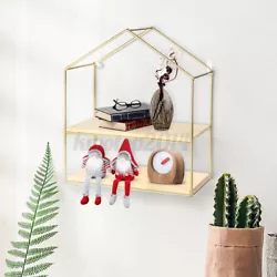 Material: Iron + Wood. 1 x Iron Storage Shelf. 2 x Non-trace Hook. Color: Gold. Detail Image. • Chimney Hut:...