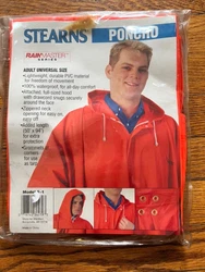 Stearns Poncho Size S-1. Universal Adult. I do my best to carefully inspect every item. Weight: 1 lb, 4 oz. All based...