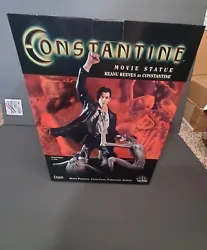 FOR BID IS A NEW IN BOX CONSTANTINE MOVIE STATUE KEANU REEVES. SENT WITH INSURANCE.