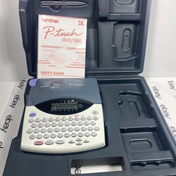 Brother PT-1800 P-Touch Label Maker Printer w/Case TESTED w/Batteries No Cord. Sending it with a smart swipe