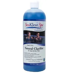 Standard Dosage: Use 1 fl. of SeaKlear Spa Natural Clarifier for each 500 gal. of spa or hot tub water. No premixing...