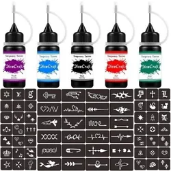 ❶ Temporary Tattoo Kit✔ ➤There are each black, red, green, purple and blue temporary tattoo ink. Also coming with...