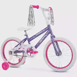 First Bike Kids Pedal Bicycle W/ Training Wheels Coaster Brake Boys Girls 14in. With EZ Build, this bike has quick and...