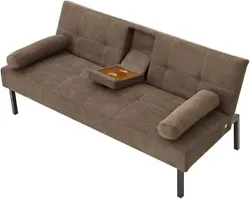This simple sofa bed can recline to 3 different positions. Simple assembly is needed.